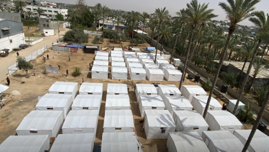 "Together For Palestine" SDF Established a Shelter Camp equipped with Humanitarian and displacement utilities